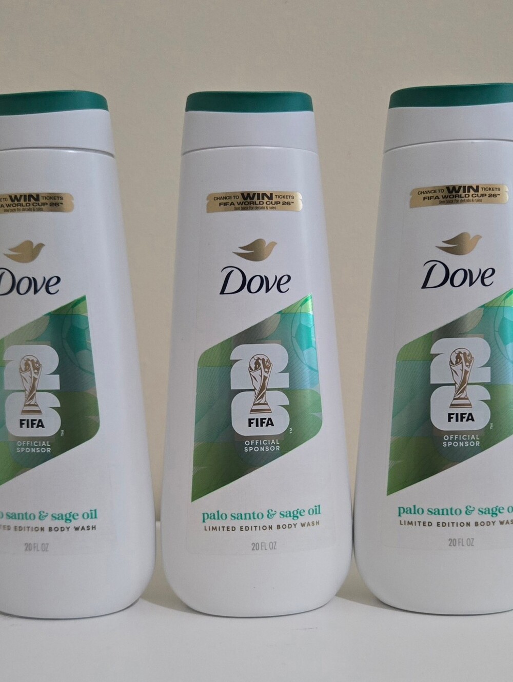 New Dove Palo Santo & Sage Oil Body Wash - Green/White (3 Bottles) - Picture 1 of 1